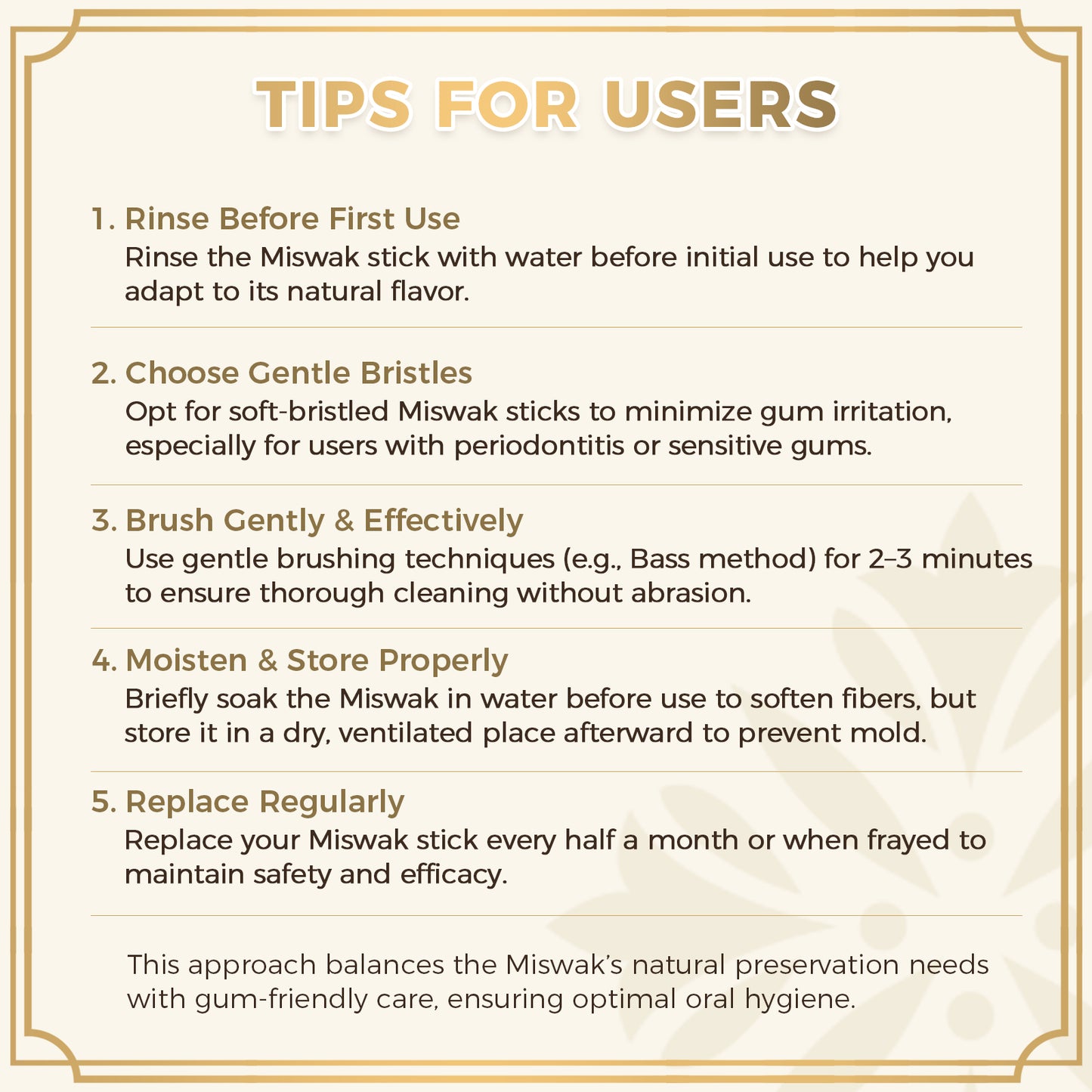 freegrin miswak user tips and brushing routine