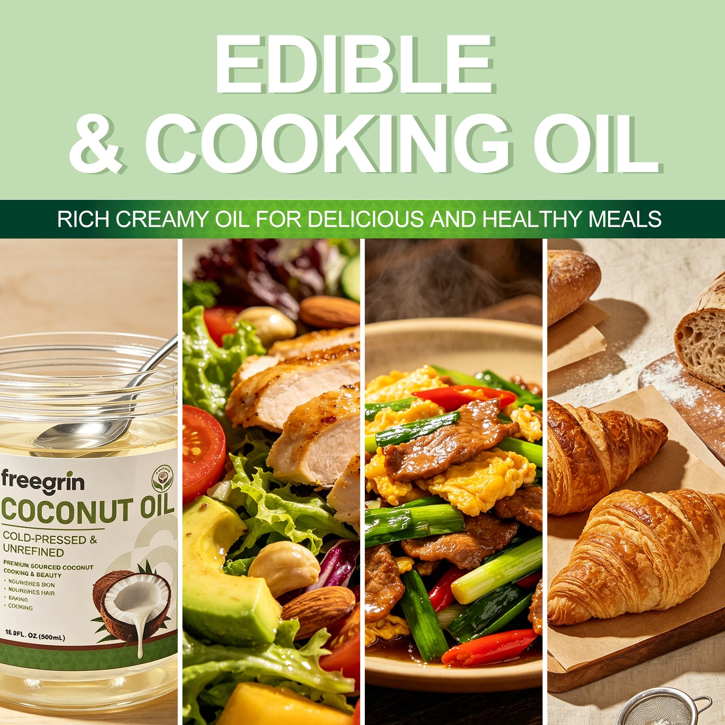 Cold-Pressed & Unrefined Coconut Oil (16.9 FL.OZ.)