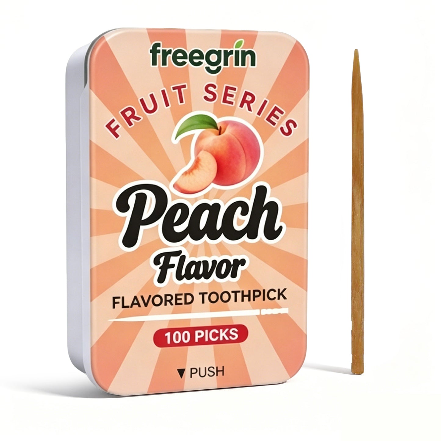 Peach Flavored Toothpicks (100 Picks)