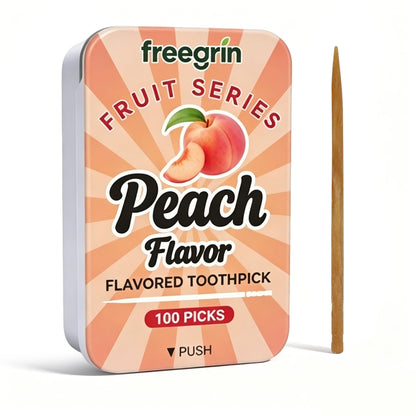 Peach Flavored Toothpicks (100 Picks)