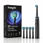 Black 6D Rotating Toothbrush: 5 Modes, Smart Timer & IP67 Waterproof