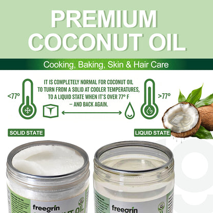 Cold-Pressed & Unrefined Coconut Oil (16.9 FL.OZ.)