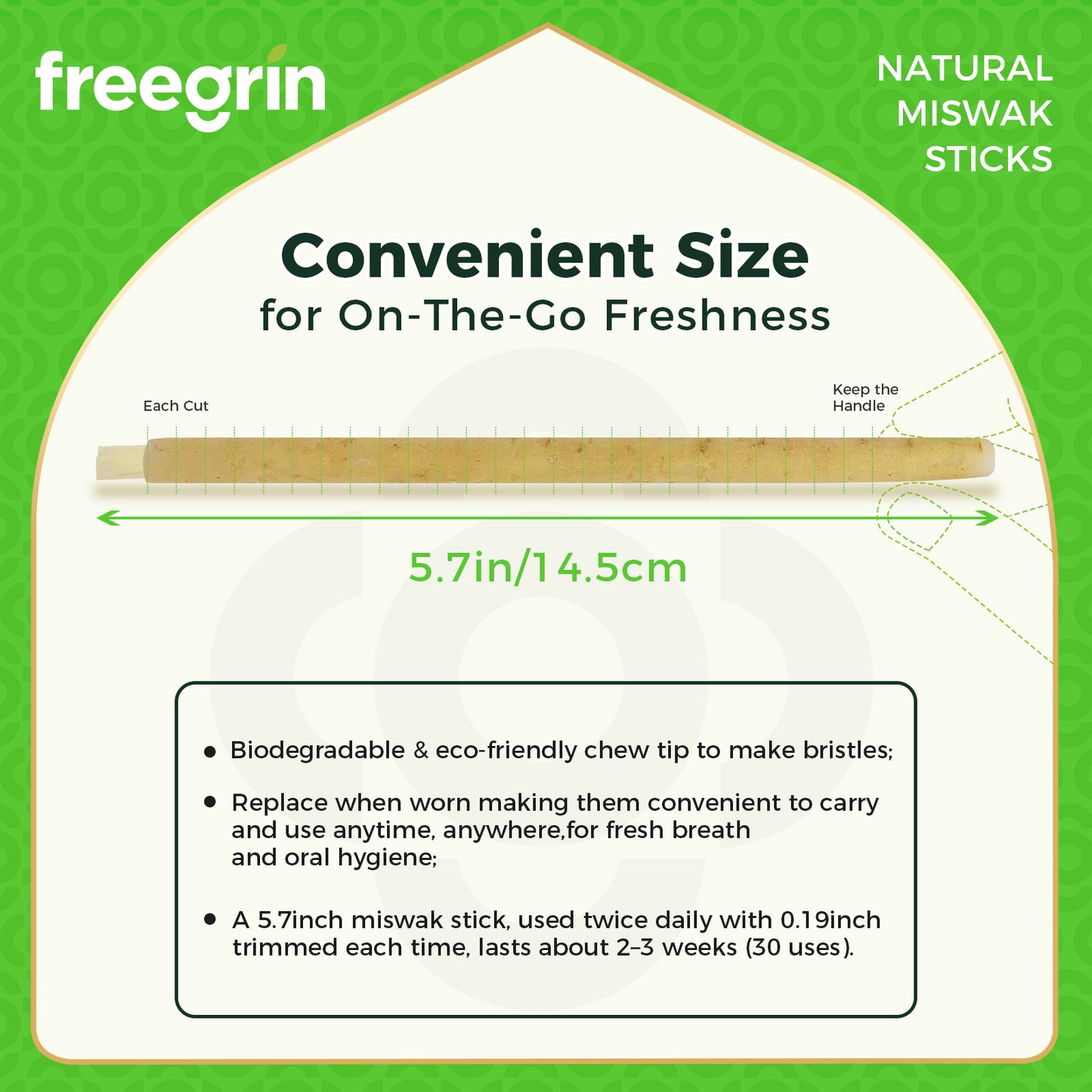 Coconut Flavor Miswak Stick