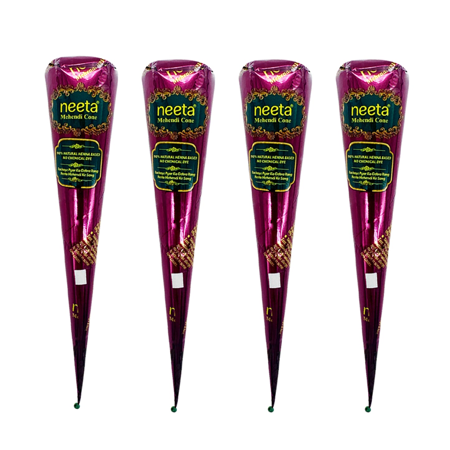 Premium Natural Henna Cones (Reddish Brown) - Each 25g