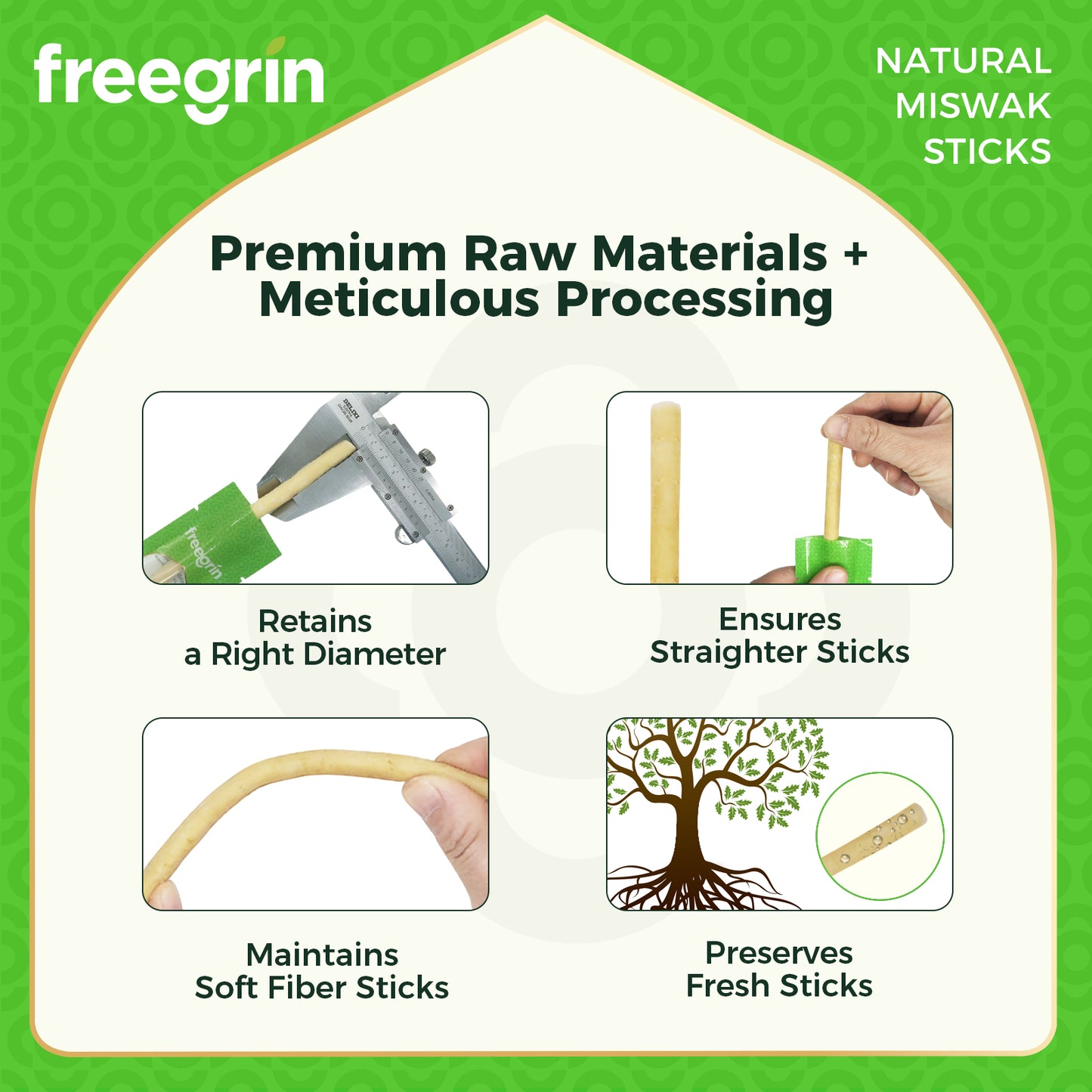 Coconut Flavor Miswak Stick