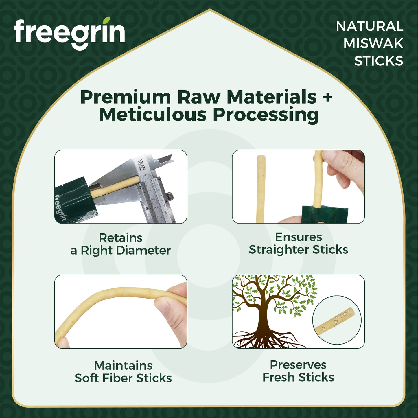 Mint Flavor Miswak Stick