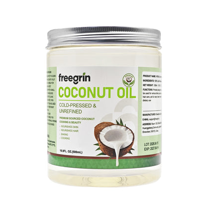 Cold-Pressed & Unrefined Coconut Oil (16.9 FL.OZ.)