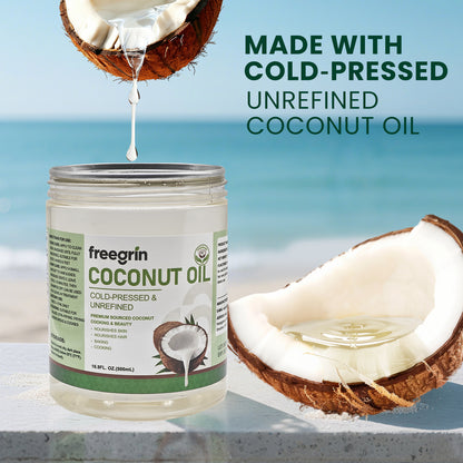 Cold-Pressed & Unrefined Coconut Oil (16.9 FL.OZ.)
