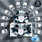 Freegrin peppermint Fresh Breath Strips 12-pack display box. Sugar-free, zero-calorie dissolving strips for natural and professional oral freshness