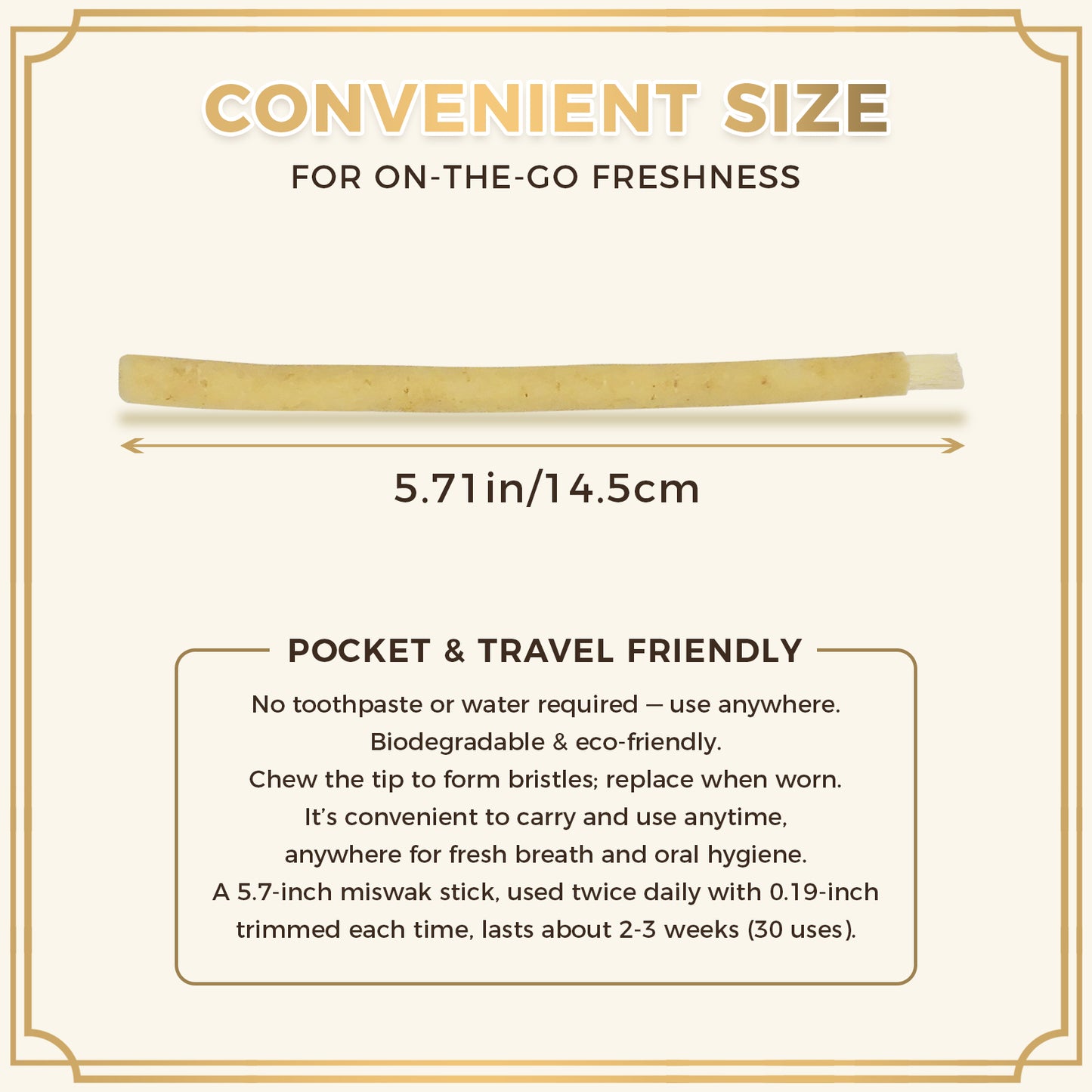 freegrin travel friendly pocket size miswak