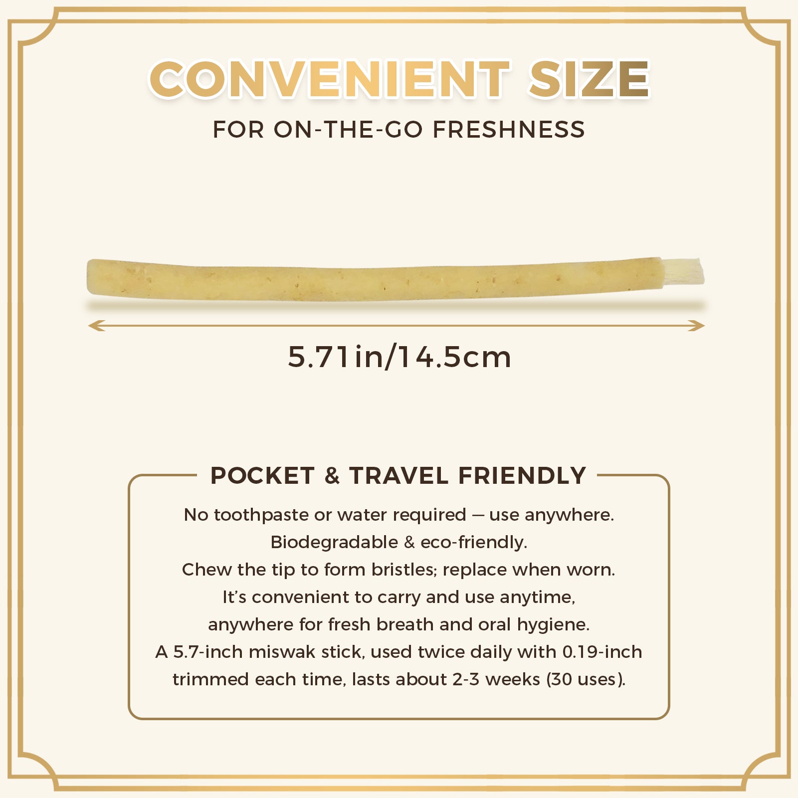 freegrin travel friendly pocket size miswak