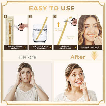 how to use freegrin miswak stick step by step